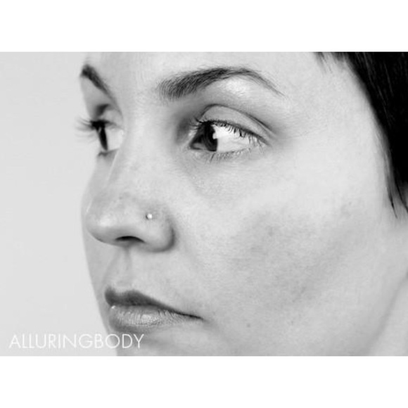 🆕AB || Diamond Nose Stud •Platinum• [Right Side] - Picture 2 of 6